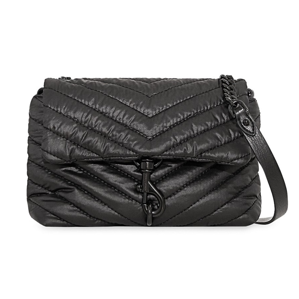 Rebecca Minkoff Edie Quilted Nylon Crossbody Bag New - Picture 2 of 6